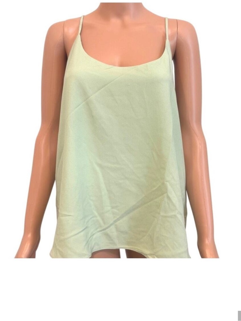 new Nordstrom XL cami top mint flounce drapey TS 307848